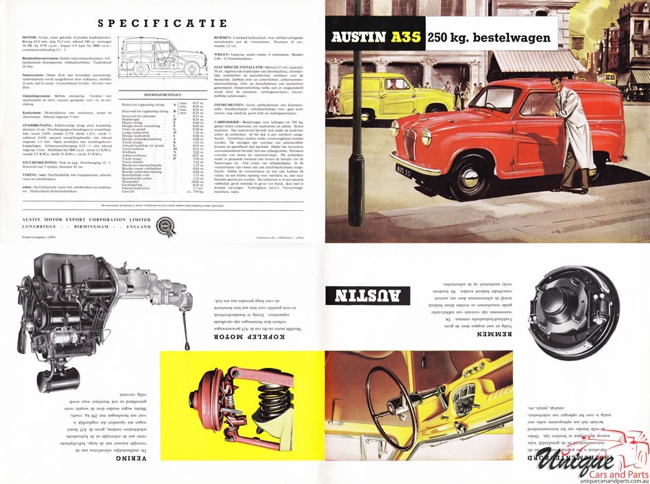 1959 Austin A35 Van Brochure Page 6